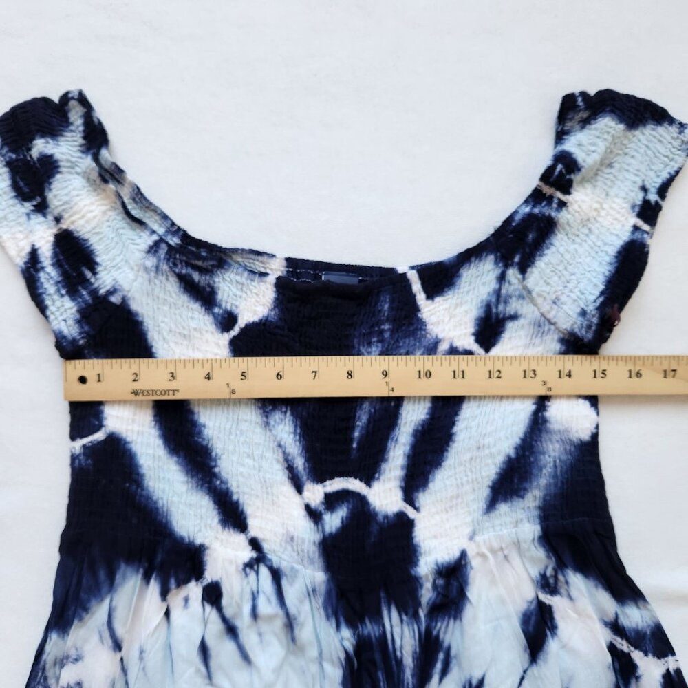 NEW Swimsuits For All Tie-Dye Sleeveless Maxi Cover Up Smocked Dress Beach Pool - Picture 9 of 10